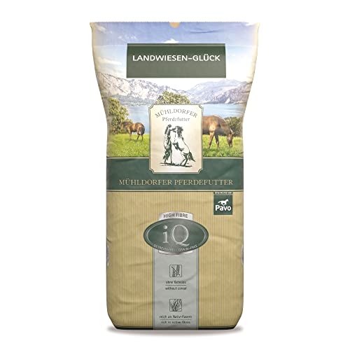 Mühldorfer iQ High-Fibre Landwiesen Glück - 12,5 kg - Getreidefreies Müsli