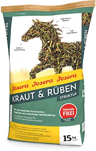 JOSERA Kraut & Rüben Struktur (1 x 15 kg) | Premium Pferdefutter